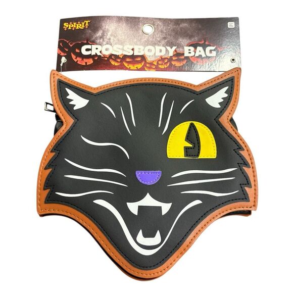 Spirit Halloween Black Cat Crossbody Bag new - Picture 1 of 8